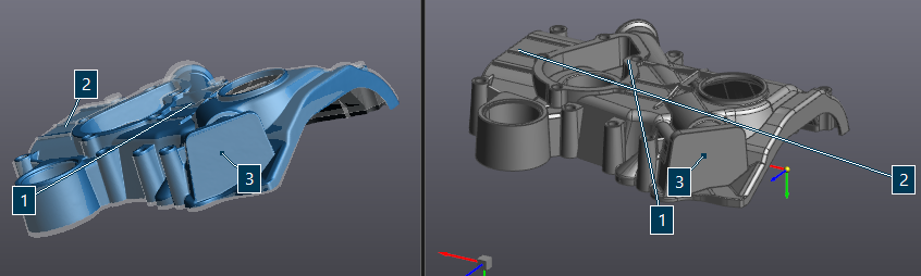 Совмещение скана и эталонной модели